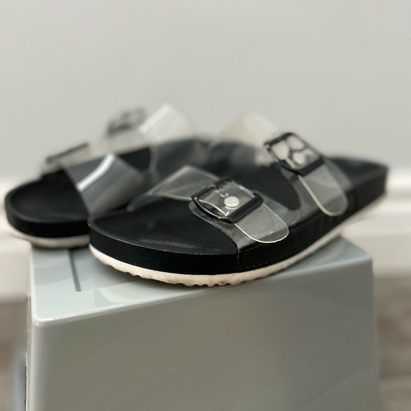 Clear Strapped Dolce Vita Sandals - Picture 2 of 6